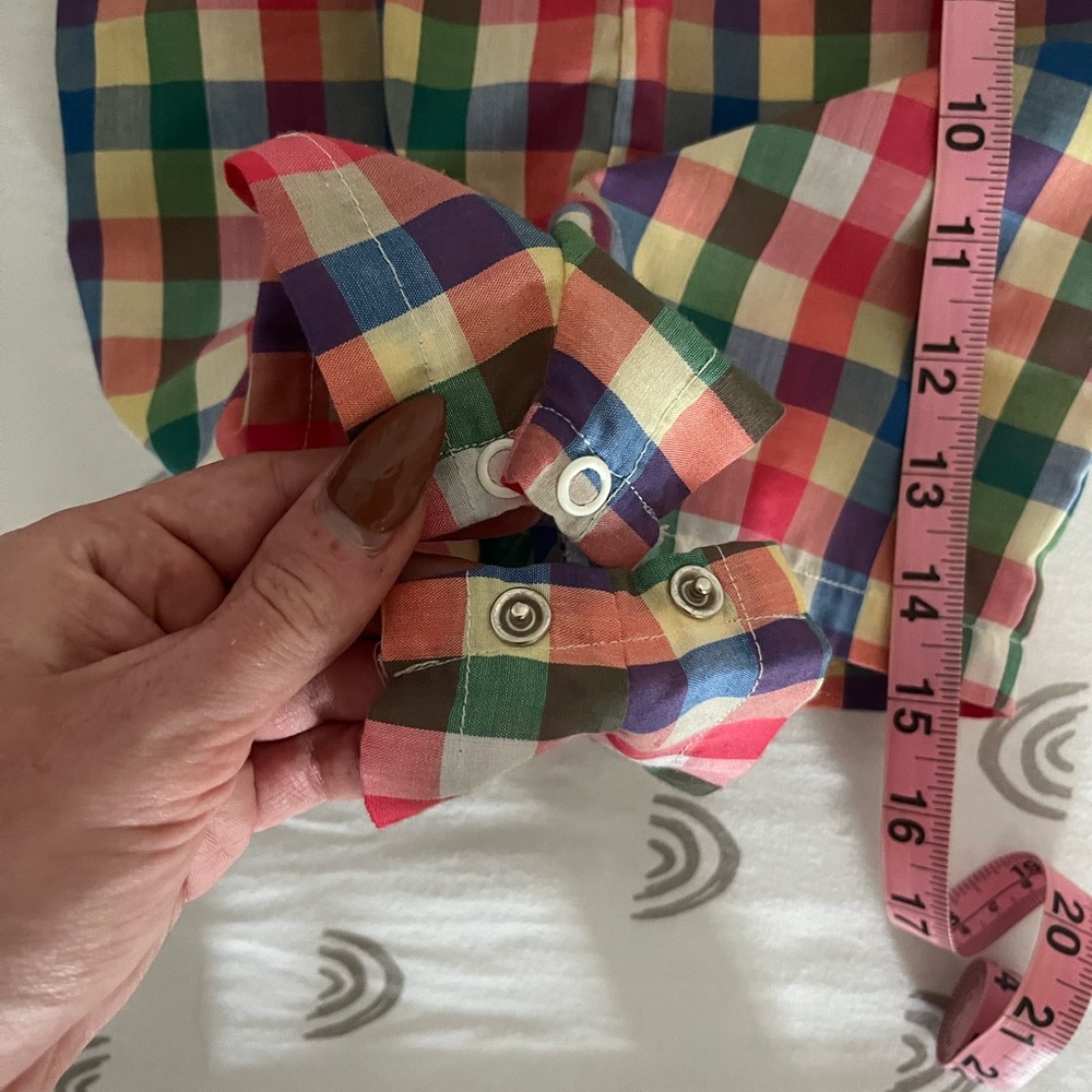 baby gingham romper - Picture 3 of 5